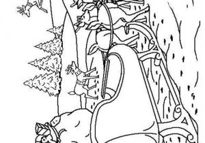 Dessin Couronne De Noel Coloriage Coloriage Traineau Du Père Noël à Imprimer Gratuitement