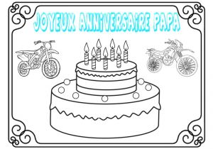Dessin Joyeux Anniversaire Papa Coloriage Coloriage Anniversaire De Papa