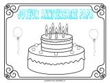 Dessin Joyeux Anniversaire Papa Coloriage Coloriage Anniversaire De Papa