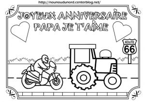 Dessin Joyeux Anniversaire Papa Coloriage Coloriage Anniversaire Divers