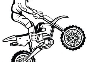 Dessin Motocross Coloriage Coloriage D Un Homme Faisant Un Petit Saut Avec son Moto Cross