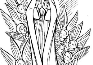 Dessin Vierge Marie Coloriage assumption Of Mary Coloring Page Coloriage assomption