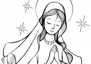 Dessin Vierge Marie Coloriage Dessin De La Vierge Marie Og91