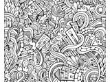 Dessins Gribouillages Et Coloriages Une Incroyable Ville   Colorier Un Doodle Dessiné Avec