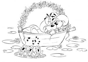 Diddl Et Diddlina Coloriage Coloriages Diddl