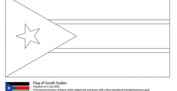 Drapeau Afrique Du Sud Coloriage Flag Of south Sudan Coloring Page