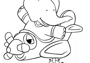 Famille Babar Coloriage Dessins   Colorier Babar Coloriages Pour Enfants