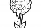 Feuille De Chene Coloriage Coloriage D Une Fleur Carnivore Tr¨s Laide Et Baveuse
