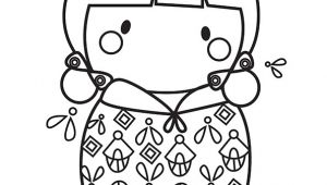 Goutte D Eau Coloriage Dessin   Colorier D Une Poupée Kokeshi Clochettes De Muguet