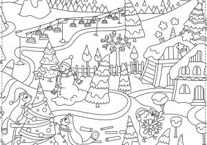 Grand Coloriage De Noel A Imprimer Unique Grand Coloriage De Noel