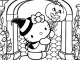Hello Kitty Halloween Coloriage Free Coloring Pages Printable to Color Kids and