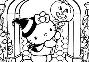 Hello Kitty Halloween Coloriage Free Coloring Pages Printable to Color Kids and