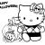 Hello Kitty Halloween Coloriage Hello Kitty Coloring Pages