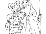 Hugo L Escargot Coloriage Saint Nicolas Saint Nicolas Entouré Par Des Enfants   No L   Colorier