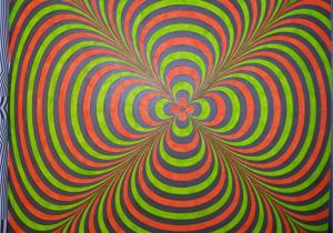 Illusion D Optique Coloriage Illusions D Optique Colorié Aux Feutres Stabilo