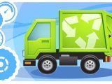 Image Coloriage Camion Poubelle Dessin Animé Voiture Camion Poubelle Camion Voiture De Course