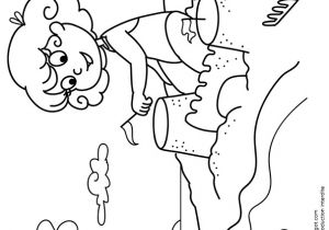 Image Coloriage Palmier Coloriage D Une Fillette En Trin De B¢tir son Ch¢teau De Sable   La