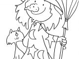 Imprimer Des Coloriages D Halloween Coloriage Halloween sorcière Drôle Dessin Gratuit à Imprimer