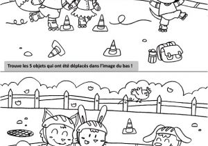 Jeux D école Coloriage Magique Jeu Des 5 Objets Déplacés   Imprimer Et   Colorier