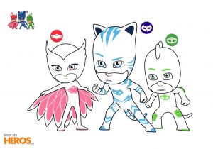 Jeux De Coloriage Avec Modele Coloriages Pyjamasques tous Les Heros Le Blog