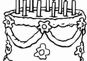 Jeux De Coloriage De Gateau D Anniversaire Image À Colorier Gâteau D Anniversaire Elegant Coloriage