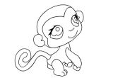 Jeux De Coloriage De Petshop Coloriage Pet Shop Singe Dessin
