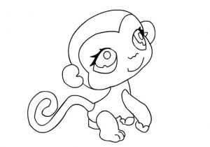 Jeux De Coloriage De Petshop Coloriage Pet Shop Singe Dessin