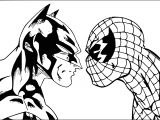 Jeux De Coloriage De Spiderman Et Batman Coloriage Batman Et Spiderman Dessin à Imprimer Sur