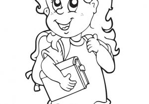Jeux De Coloriage Gratuit Pour Fille De 10 Ans Illustration Du Retour   L école D Une Jeune Fille  
