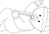 Jeux De Coloriage Pour Bébé Dessin D Un Bébé Couché Activités Coloriage Et Jeux En