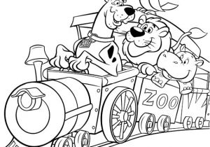 Jeux De Coloriage Scoubidou Coloriage Scoubidou Dans Le Train