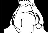 Jeux De Tux Paint Coloriage Penguin Outline Drawing at Getdrawings