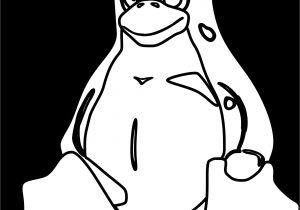 Jeux De Tux Paint Coloriage Penguin Outline Drawing at Getdrawings