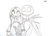 Jeux Flash De Coloriage Jack and Sally Lineart by Wolfsnightsong