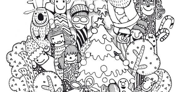 Joli Coloriage De Noel Coloriage Noël Funky Momes