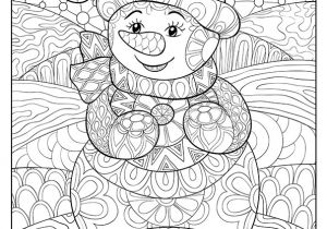 Joli Coloriage De Noel Dessin à Colorier Pour Un Hiver Zen Joli Bonhomme De