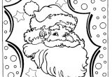 Joli Coloriage De Noel Très Joli Portrait Du Père Noël Avec Des Neiges à