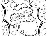 Joli Coloriage De Noel Très Joli Portrait Du Père Noël Avec Des Neiges à