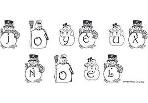 Joyeux Noel En Coloriage Coloriage De Bonshommes De Neige Joyeux No L