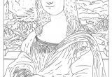 La Joconde Coloriage Coloriage Peinture La Joconde