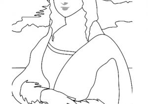 La Joconde Coloriage Joconde Coloriage Leonard De Vinci La Joconde Etc