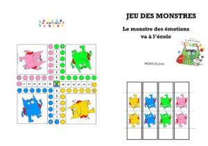 Le Monstre Du Tableau Coloriage Le Monstre Des Couleurs Va   L école Jeu Des Monstres