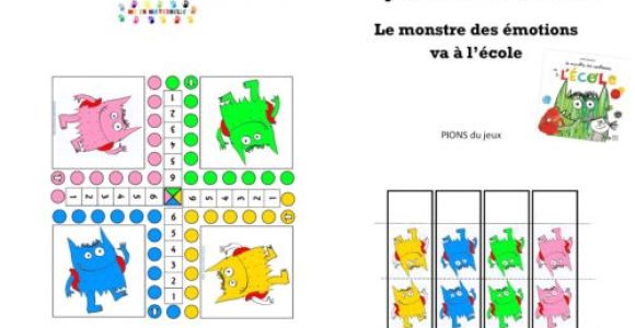 Le Monstre Du Tableau Coloriage Le Monstre Des Couleurs Va   L école Jeu Des Monstres