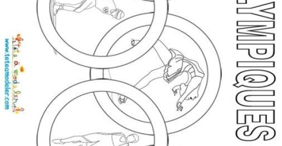 Les Anneaux Olympiques Coloriage Anneaux Olympiques D Hiver   Colorier Tªte   Modeler