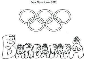 Les Anneaux Olympiques Coloriage Coloriage Anneaux Olympiques Simple Dessin Gratuit A Imprimer