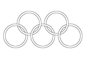 Les Anneaux Olympiques Coloriage Coloriage Anneaux Olympiques Simple Dessin Gratuit A Imprimer