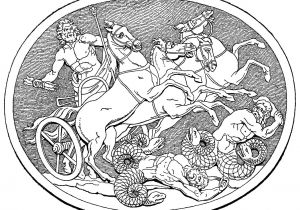 Les Grands Classiques Art Déco 100 Coloriages Anti Stress Greek God Zeus and the Giants Ancient Greece Adult Coloring Pages