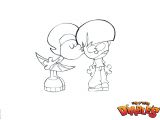 Les Petit Diable Coloriage â Coloriage Des Petit Diables A Imprimer