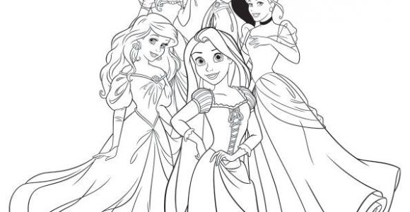 Les Princesse Disney Coloriage Coloriages Disney Princesses Avec Jasmin Raiponce Ariel