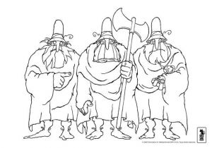 Les Trois Brigands Coloriage Coloriages Coloriage Des 3 Brigands Et La Peluche Fr
